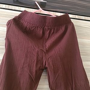 Brown Cotton Pant