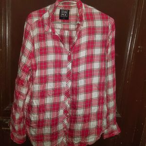 Women Shirt Check Dnmx