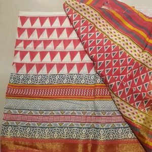 Pure Cotton Chanderi G Feet Big Dupatta