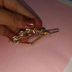 Gold Hairpin Like Clip