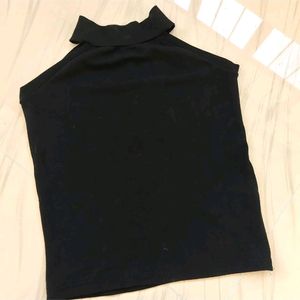 Roll Neck Halter Tops