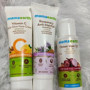 Mamaearth Facecream , Shampoo, Hair Oil