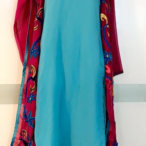 🔥BIG SALE🔥ELEGANT KURTI WITH STYLISH SHRUG❤️