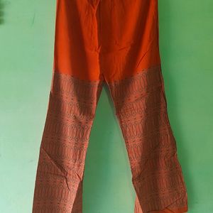 Blue Kurta With Orange Palazzos Sets