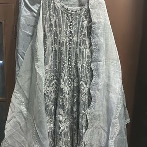 original pakistani grey suit