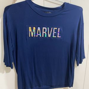 Marvel Blue Holographic Top