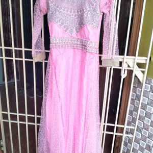 Light Pink Gown Wid Dupatta..
