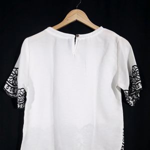 Off White Embroidery Top ( Women's )