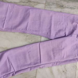 Lavendar Wide Leg Jeans