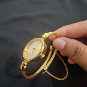 Titan Raga Golden Bangle Watch