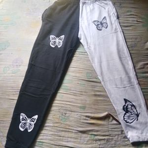 Black And White Puffed Pant