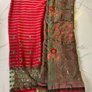 Heavy Embroidery Saree