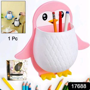 Penguin Storage Box, Adhesive Remote Case, Electri