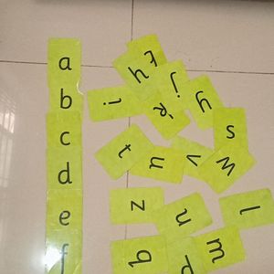 Alphabet Cards both Sides Upper Case and Lower Cas