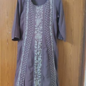 A Line Kurti (With KALIYA)