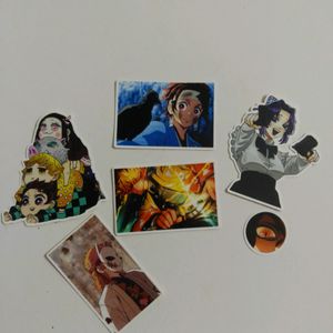 Demon Slayer Stickers 5 + 1