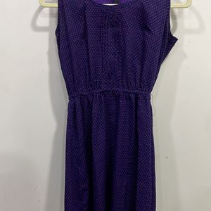 Pretty Purple Polka Dot Dress