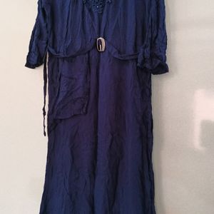 Navy Blue Maxi Dress