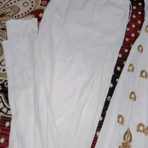 Kurta And Pant Set White Colour