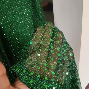 Green Shimmer Dress