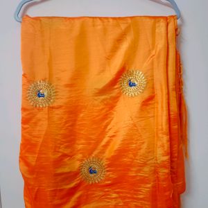 Peacock 🦚 Embroidery Lite Weight Saree