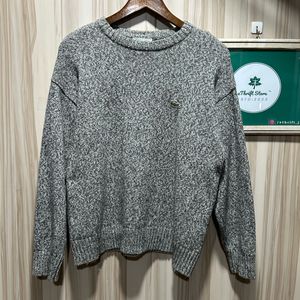 Lacoste Grey Woollen Sweater