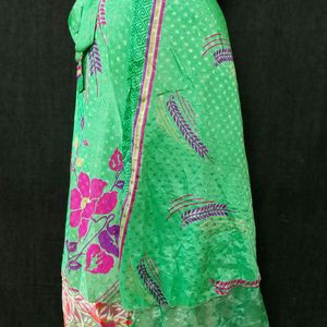 Vintage Silk Saree Wrap Skirt