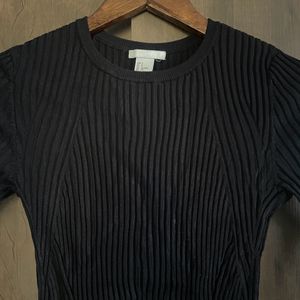 H&M Black Full Sleeve Top