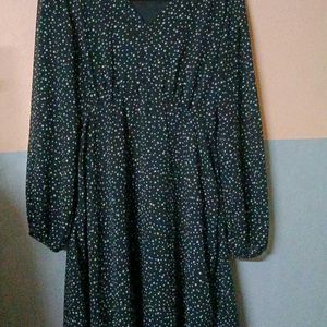 Black A-Line Frock