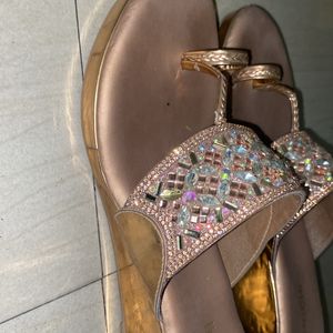 Mochi Embellished Wedge Heels