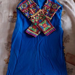 Blue Multicolour Kurti