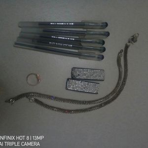 Pens , Payal , Ring , Clips, Pendal