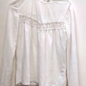 White Top With Lace Design