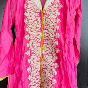 Pink Colour Anarkali Dress