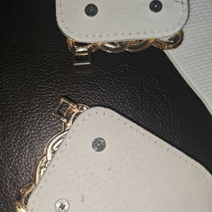 Women's Fancy White Waist Belt