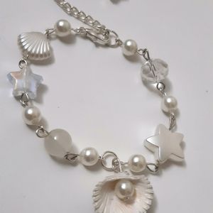 Real Shell Pearl Bracelet