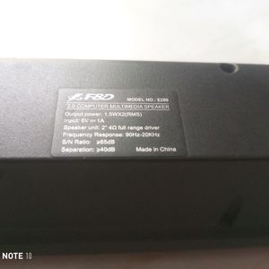 Hardly Used F&D Mini Sound Bar E200 Multimedia