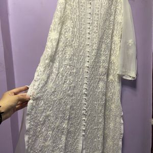 embroidery white kurta