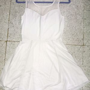 H&M White Skater Dress