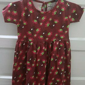 5 To 6 Yrs Cotton  Frock