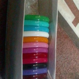 Pack Of 12 Colorful Bangles