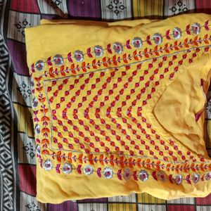 Yellow Colour Branded Kurti