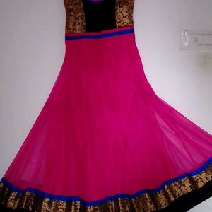 Butifull Anarkali Rose Pink Set