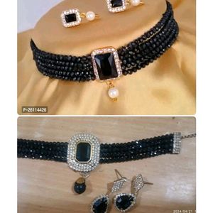 Black Jewellery Set