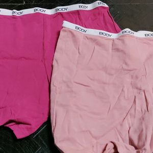 Ladies Boy Shorts With Bikini Panties M&S