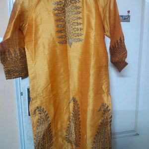 Festive Kurti With Embroidery Women