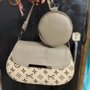 Trendy Bag With Coin Pouch Attached