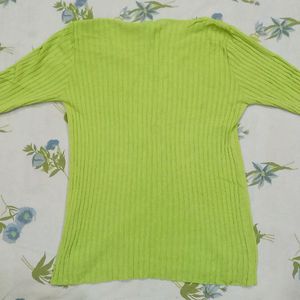 Like Green T-Shirt With Half Sleeves