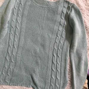 Sky Blue Sweatshirt Top