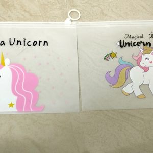 6 Pcs🦄Unicorn and Avengers Silicon Pouch for Kids